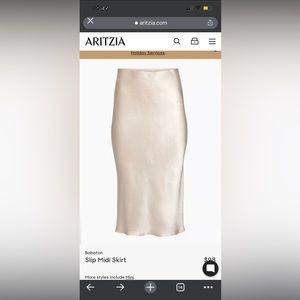 Babaton Slip midi skirt